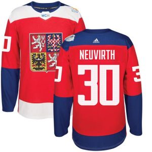 Herren Team Czech Republic #30 Michal Neuvirth Authentic Rot Auswärts 2016 World Cup